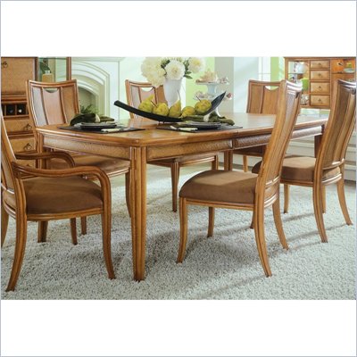 American Drew Antigua Leg Casual Dining Table in Toasted Almond Finish