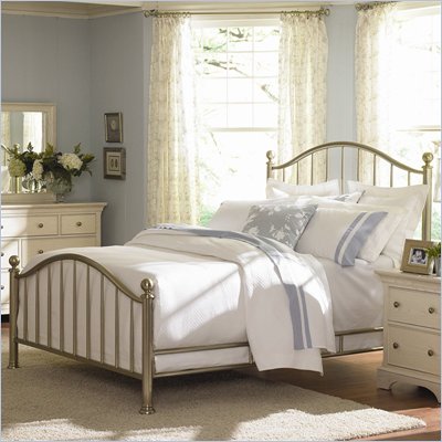American Drew Ashby Park Nickel Plated Metal Bed
