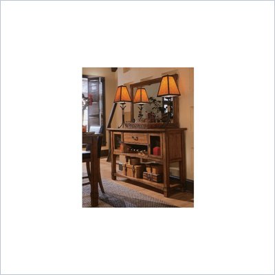 American Drew Beacon Ridge Wine Credenza with Accent Mirror