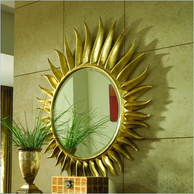American Drew Bob Mackie Signature Accent Round Mirror