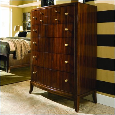 American Drew Bob Mackie Home Signature 8 Drawer Chest in Rosewood Finish