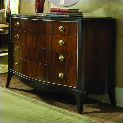 American Drew Bob Mackie Signature 4 Drawer Single Dresser in Rosewood Finish