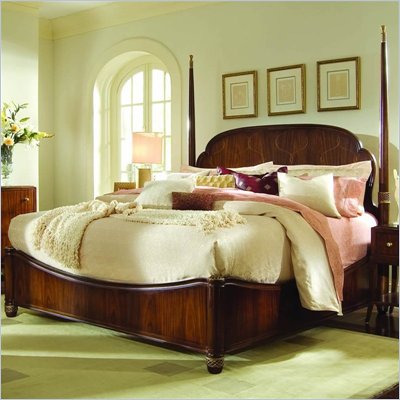 American Drew Bob Mackie Signature Poster Bed in Rosewood Finish