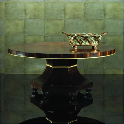 American Drew Bob Mackie Signature Round Rosewood Cocktail Table