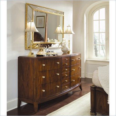 American Drew Bob Mackie Signature Ribbon Mirror and Dresser Set