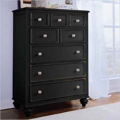 American Drew Camden Black 5 Drawer Chest