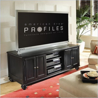 American Drew Camden Black 64 Inch TV Stand