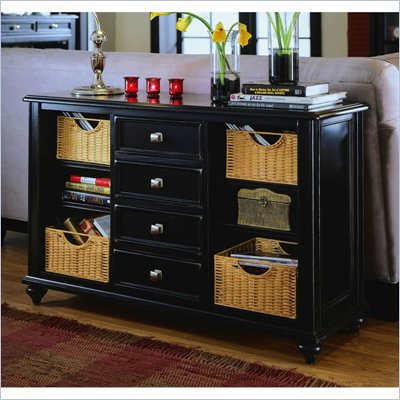 American Drew Camden Black Console Table