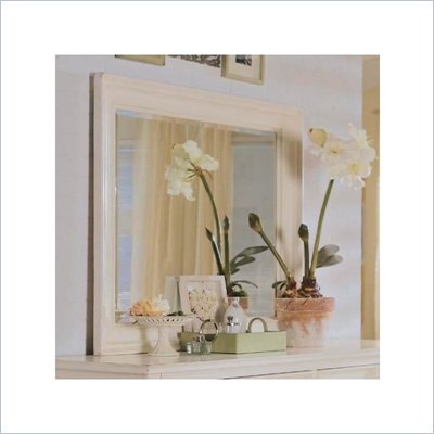 American Drew Camden Antique White Collection Landscape Mirror