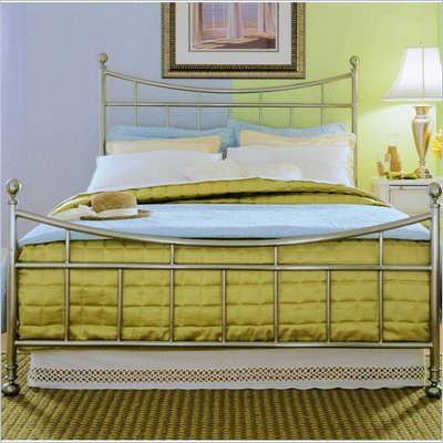American Drew Camden Metal Bed in Nickel Finish