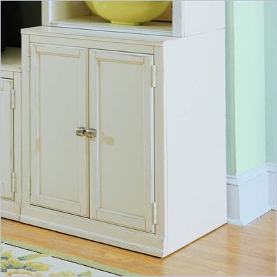 American Drew Camden Antique White Wood End Unit Base