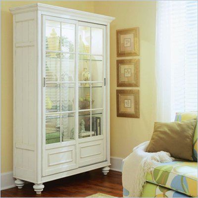 American Drew Camden Antique White China Cabinet