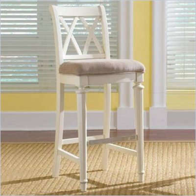 American Drew Camden White Bar Height Bar Stool