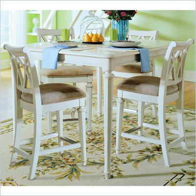 American Drew Camden Gathering Table in Antique White Finish