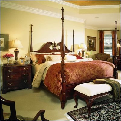 American Drew Cherry Grove Wood Poster Bed 3 Piece Bedroom Set