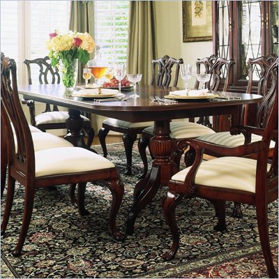 American Drew Cherry Grove Pedestal Formal DiningTable in Cherry Finish