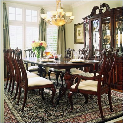 American Drew Cherry Grove Rectangular Casual Dining Set in Antique Cherry Finish