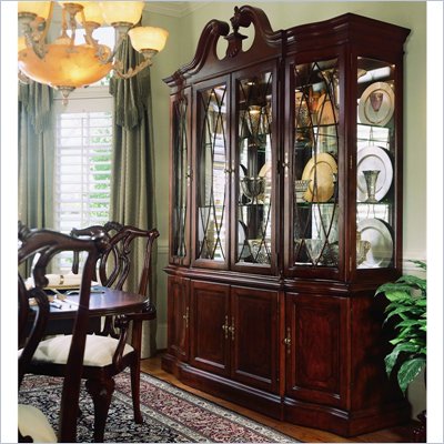 American Drew Cherry Grove Breakfront China Cabinet