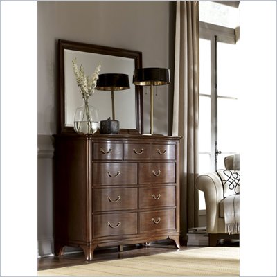 American Drew Cherry Grove Mirror in Mid Tone Brown