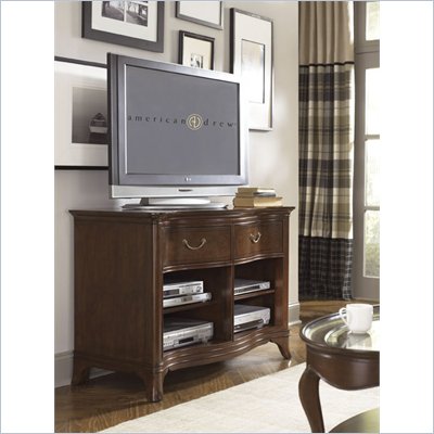 American Drew Cherry Grove Entertainment Console in Mid Tone Brown