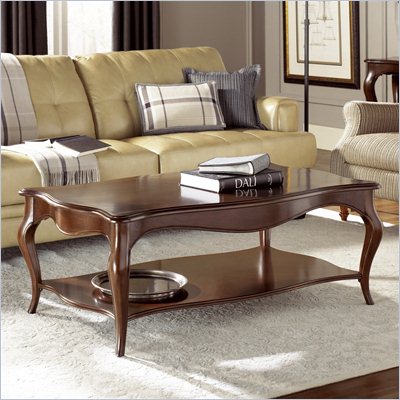 American Drew Cherry Grove Cocktail Table in Mid Tone Brown