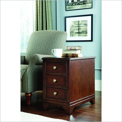 American Drew Cherry Grove Chairside Table in Mid Tone Brown