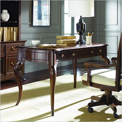 American Drew Cherry Grove Writing Desk in Mid Tone Brown