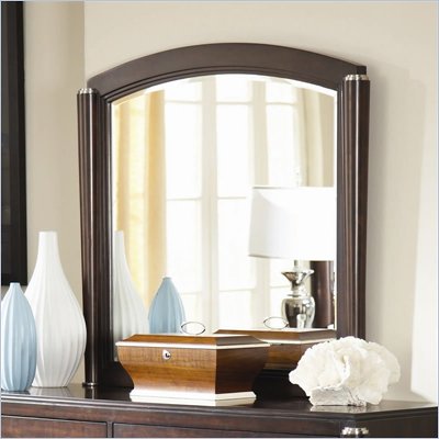 American Drew Echelon Landscape Mirror in Ebonized Merlot Finish