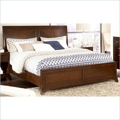 American Drew Essex Low Profile King Sleigh Bed in Mink