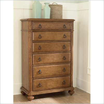 American Drew Grand Isle 6 Drawer Chest in Amber Finish