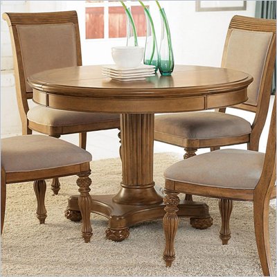American Drew Grand Isle Round Dining Table in Amber Finish