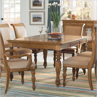 American Drew Grand Isle Rectangle Dining Table in Amber Finish