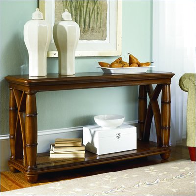 American Drew Grand Isle Sofa Table in Amber