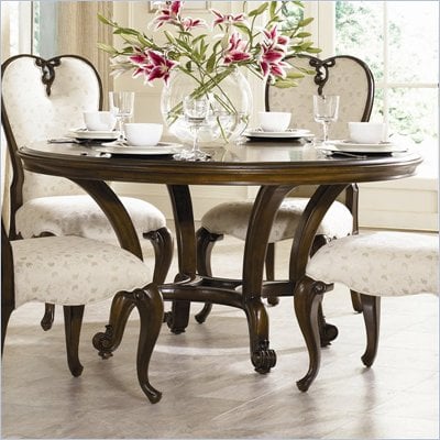  Dining Table on Drew Jessica Mcclintock Couture 60  Round Formal Dining Table In Mink