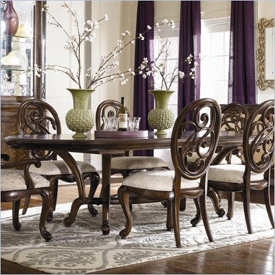 American Drew Jessica McClintock Couture Renaissance Formal Dining Table in Mink