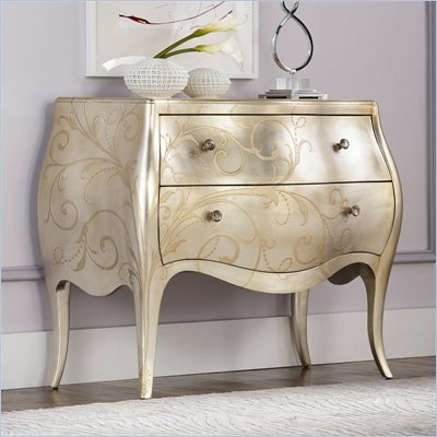 American Drew Jessica McClintock Couture Accent Chest in Silver Leaf