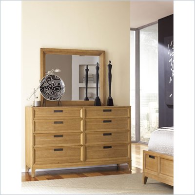 American Drew Sedona Mirror in Scrubbed Dusty Oak