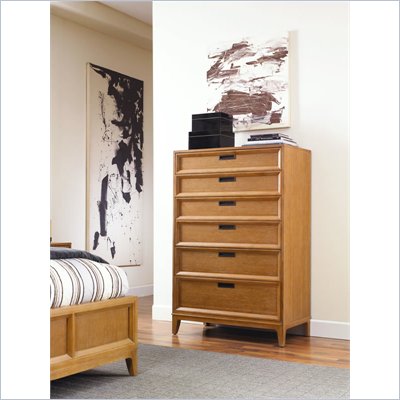 American Drew Sedona Drawer Chest in Scrubbed Dusty Oak