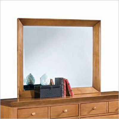 American Drew Sterling Pointe Landscape Mirror in Maple