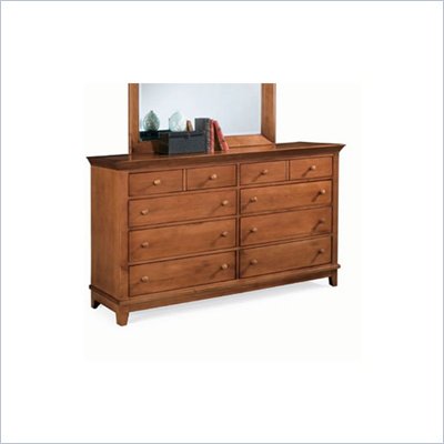 American Drew Sterling Pointe 8 Drawer Double Dresser in Cherry