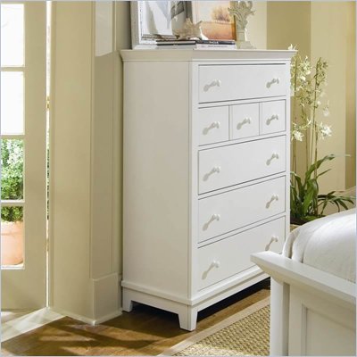 American Drew Sterling Pointe 5 Drawer Chest in Off-White Finish
