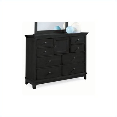 American Drew Sterling Pointe 8 Drawer Double Dresser in Black Finish