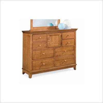 American Drew Sterling Pointe 8 Drawer Double Dresser in Maple Finish