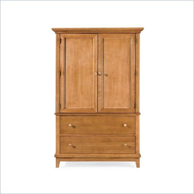 American Drew Sterling Pointe Door Chest Armoire in Maple