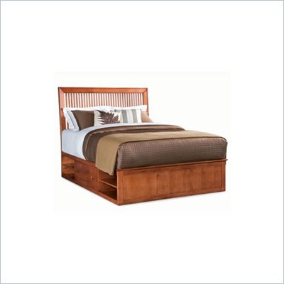 American Drew Sterling Pointe Storage Platform Bed in Cherry Finish