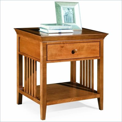 American Drew Sterling Pointe Single Drawer Nightstand in Maple