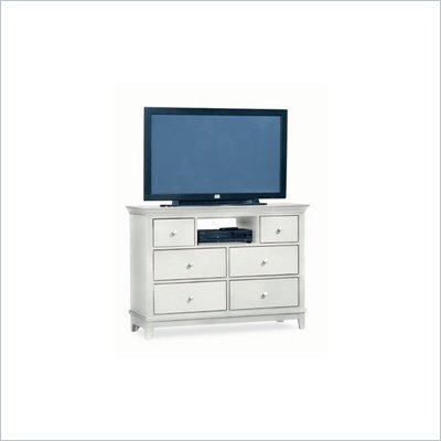 American Drew Sterling Pointe Fully Assembled TV Stand in Off-White Finish