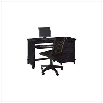 American Drew Sterling Pointe Wood Computer Desk in Black