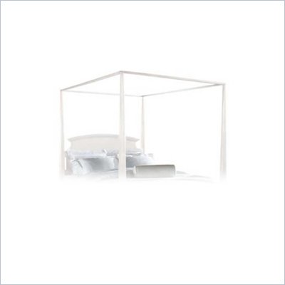 American Drew Sterling Pointe Poster Bed Canopy Frame in Off-White