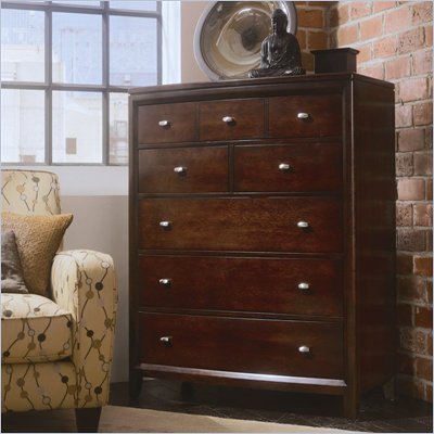 American Drew Tribecca 5 Drawer Chest in Root Beer Finish